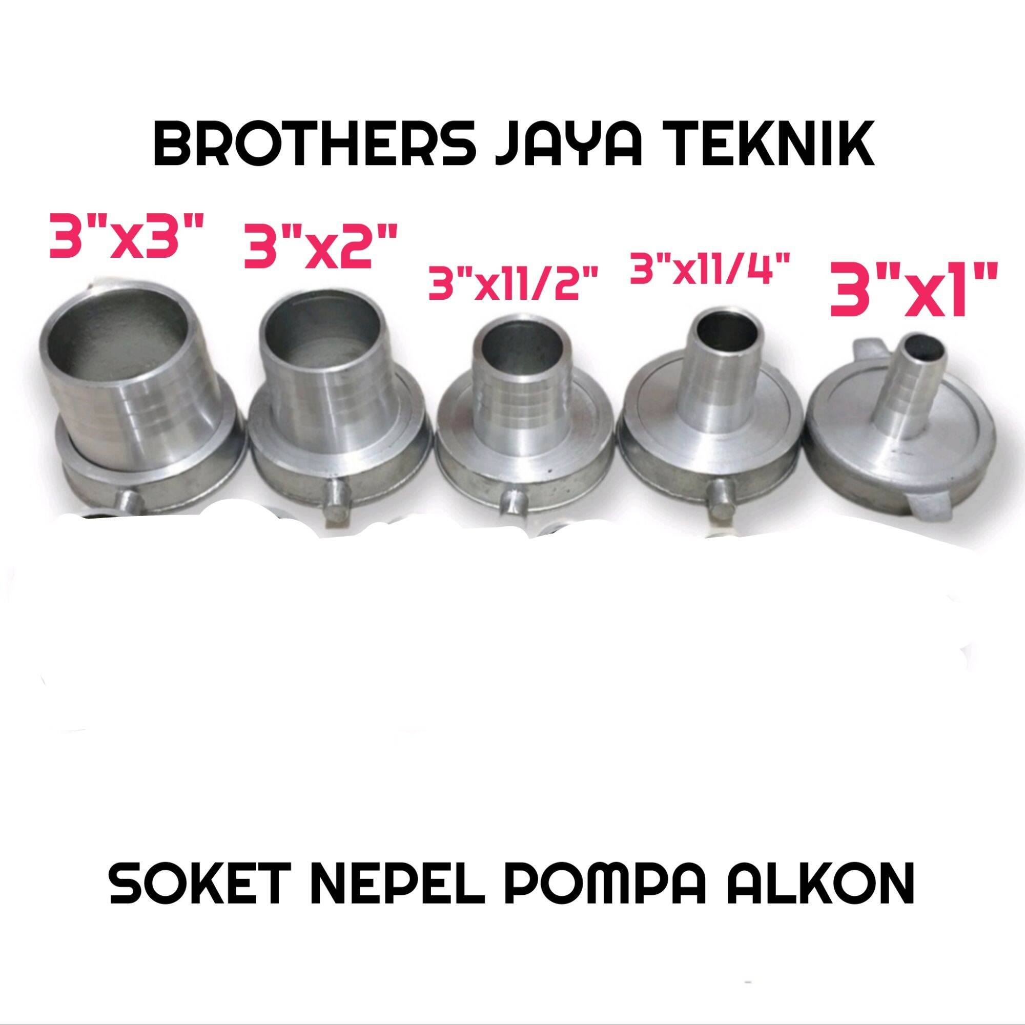 3inci WP80 Soket Drat Aluminium Nepel Pompa Alkon Irigasi Berbagai ...