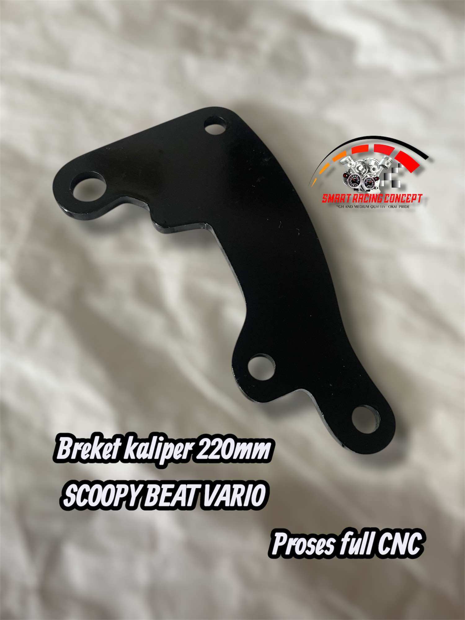Vario beat scopy bracket caliper 220mm disc standard caliper bracket 220mm Vario beat scopy Harga 40,000 rupiah*Gratis Ongkir
