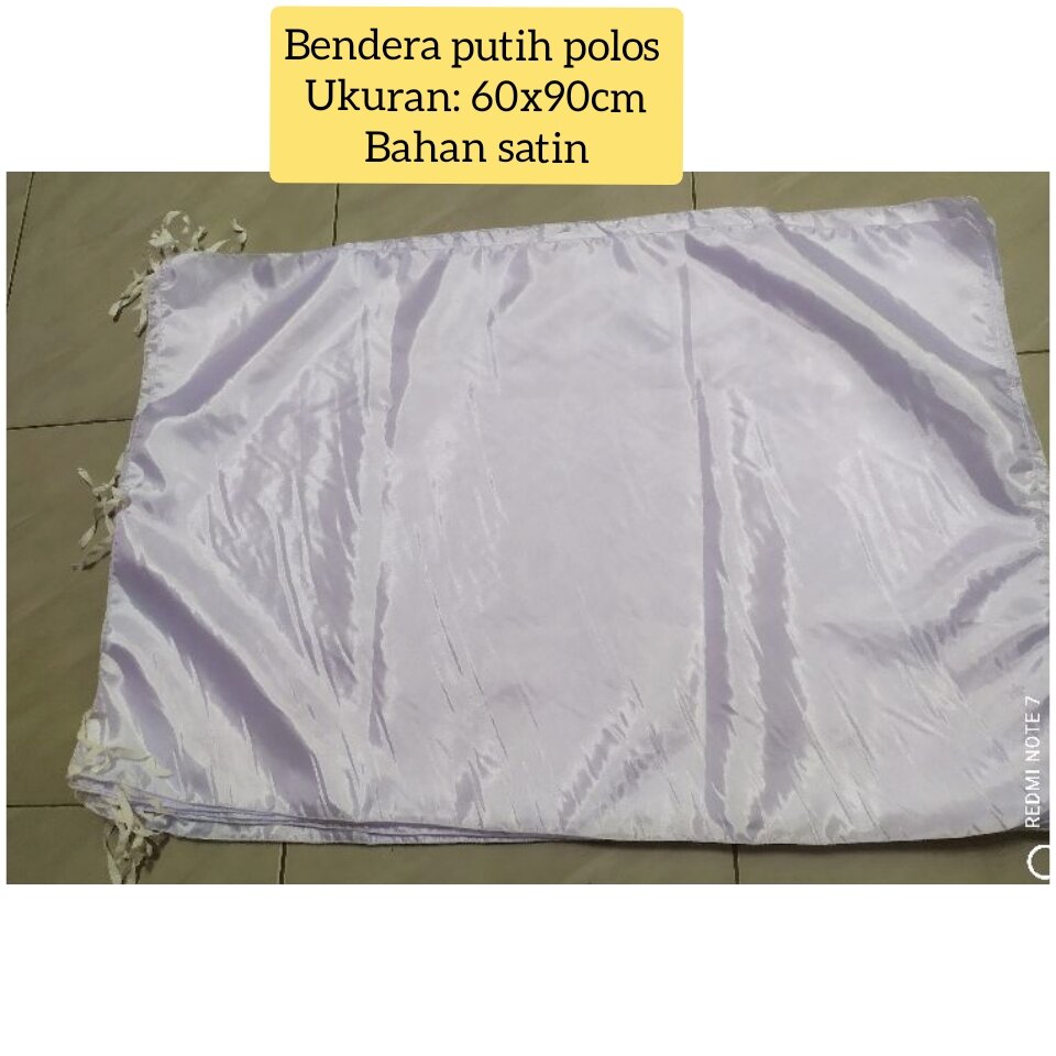 Bendera Putih Polos 60x90cm Bahan Satin Lazada Indonesia 