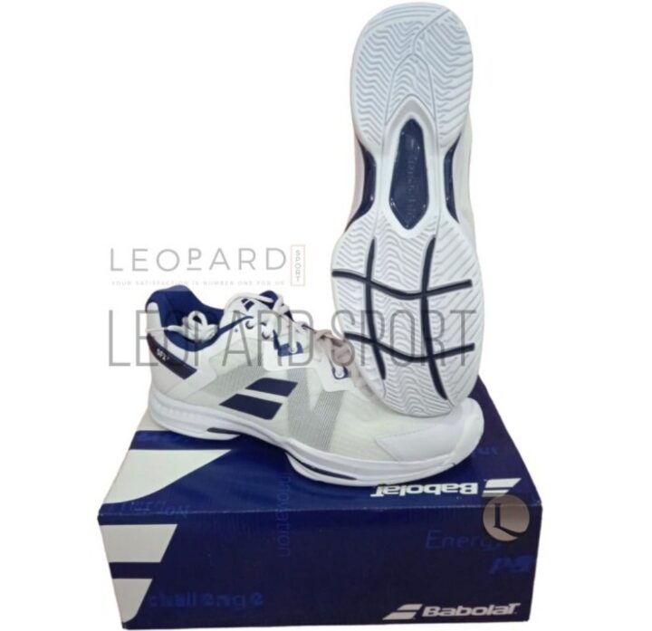 Sepatu Tenis Babolat SFX3 ALL COURT MEN White Navy Tennis Shoes