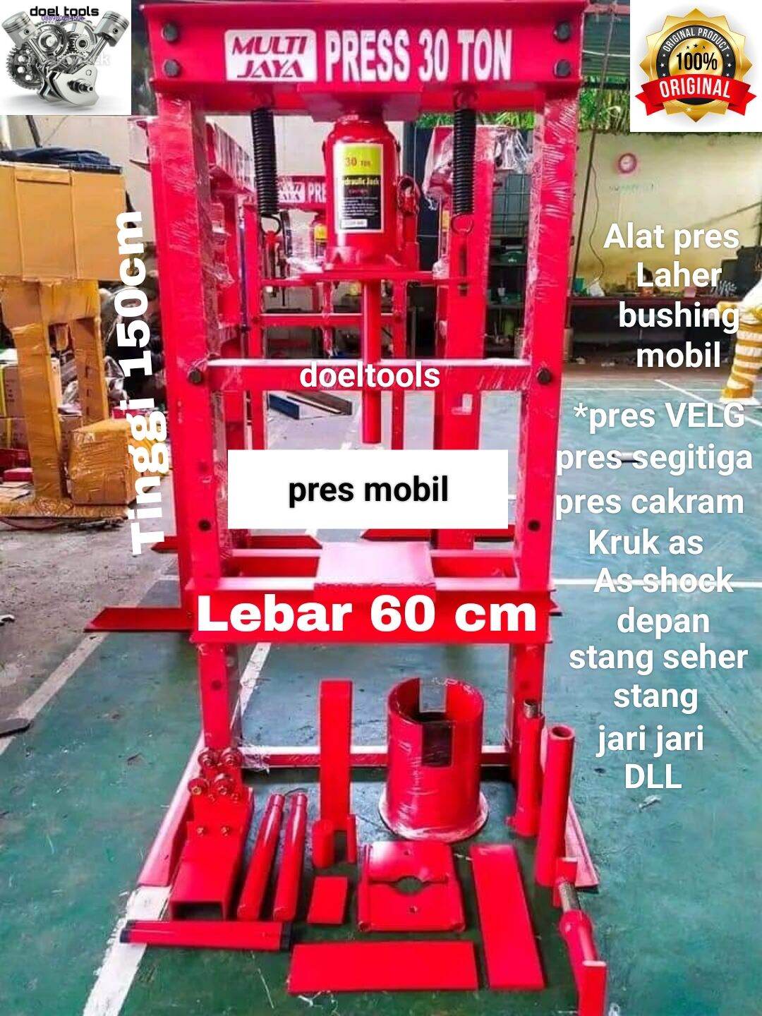 Alat Pres LAHER BUSHING MOBIL pres multifungsi 30 TON bisa pres VELG