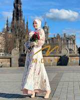 (13) MDLY MARVELA FLEUR Baju Dress Gamis Wanita Muslimah Marvella Fleur By MDLY.  Nazra Sha