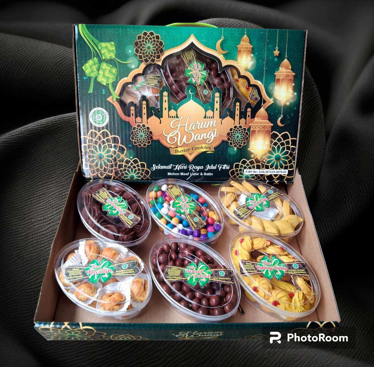 PARCEL KUE KERING Lebaran Harum wangi isi 6 Toples | Kue parcel lebaran | Hamper Bellarosa