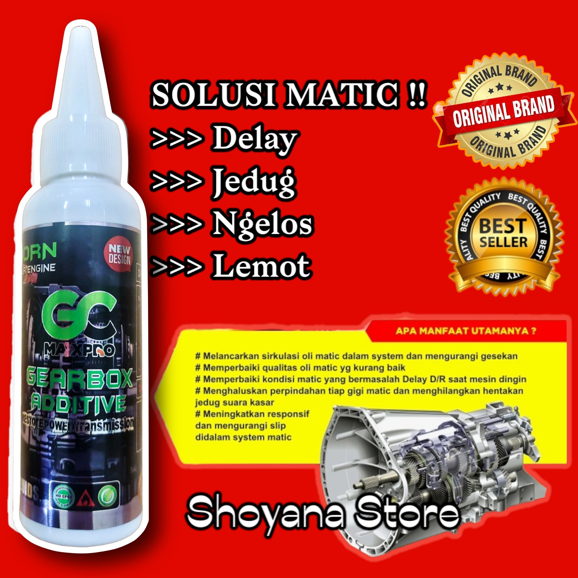 GC MAXPRO Gearbox Additive 75ml ADITIF OLI GEARBOX TRANSMISI MATIC