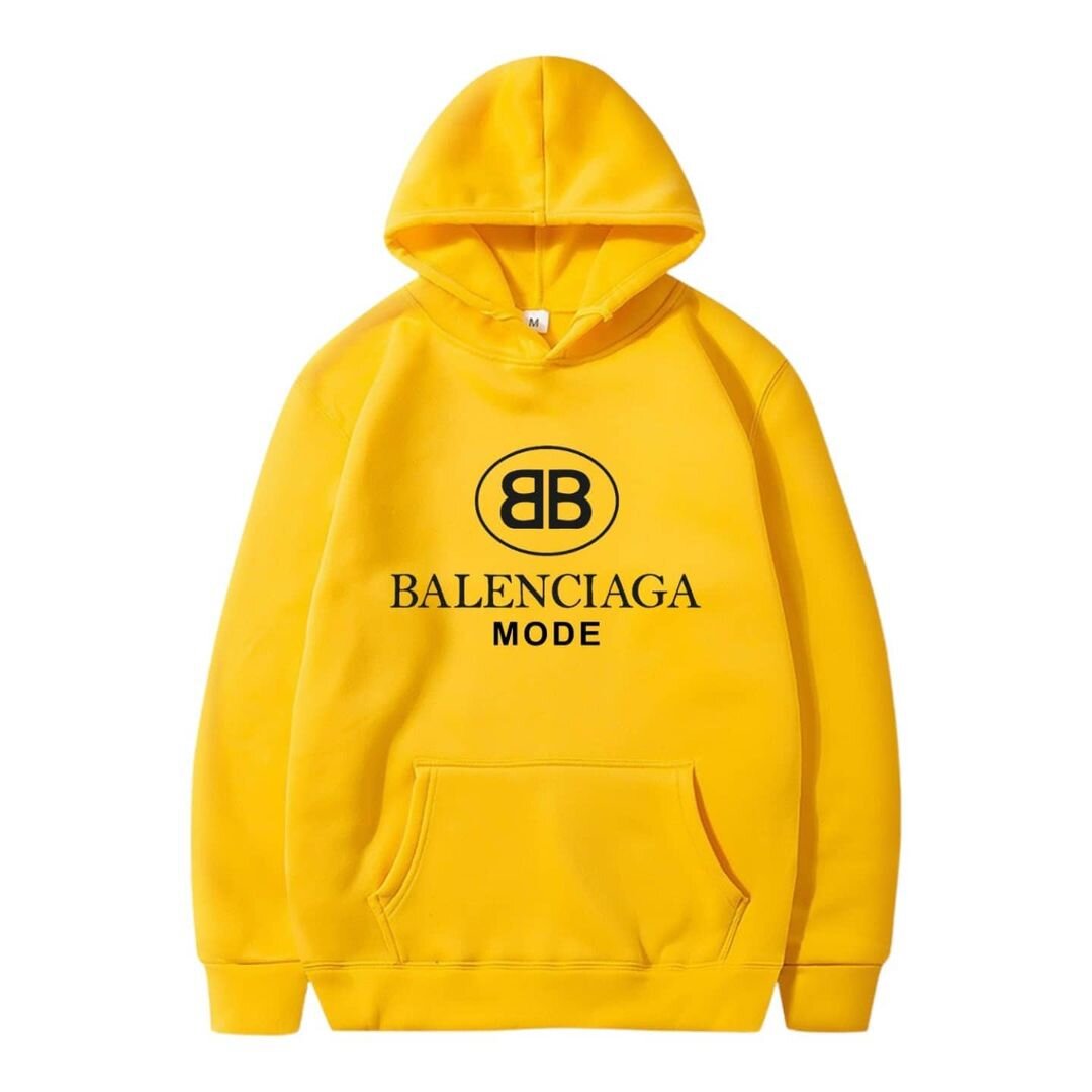 black and yellow balenciaga hoodie