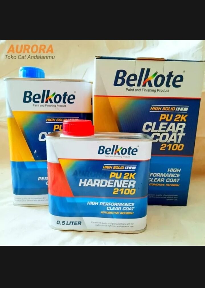 Vernis/ Clear Coat Belkote 2100 HS PU 2K Plus Hardener 2 banding 1