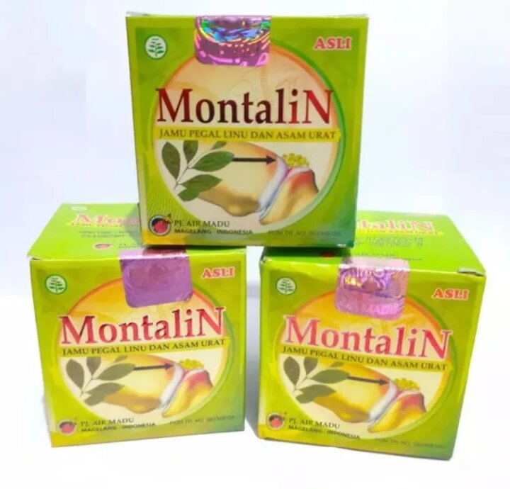 Montalin Obat Asam Urat Pegel Linu Dan Reumatik Isi Sachet