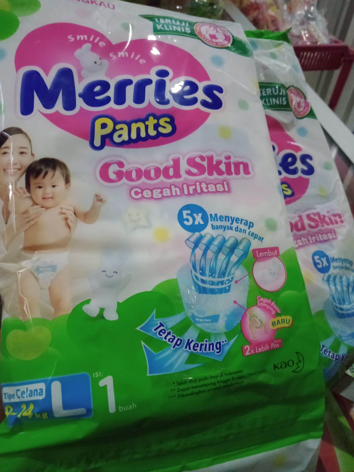 Merries Renceng Merries Pants Renceng Size L , 1 Renceng isi 6pcs | Lazada Indonesia