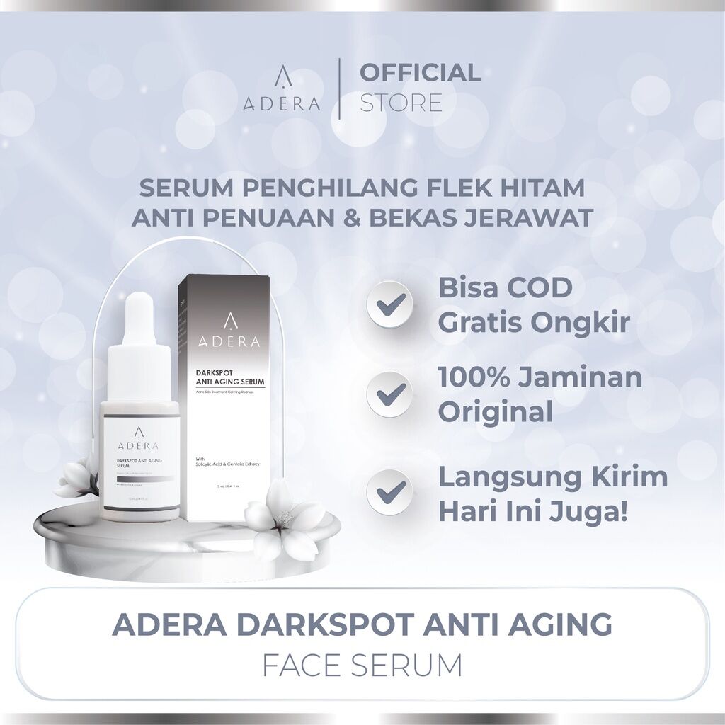 Serum Adera Darkspot Anti Aging Untuk Wajah Flek Hitam Original 100