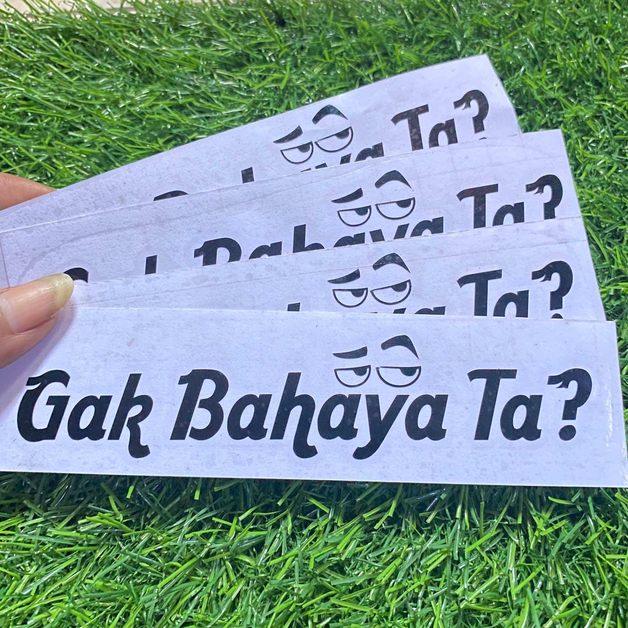 Ga Wajar Sticker Stiker Gak Bahaya Ta ? Stiker Cutting | Lazada Indonesia