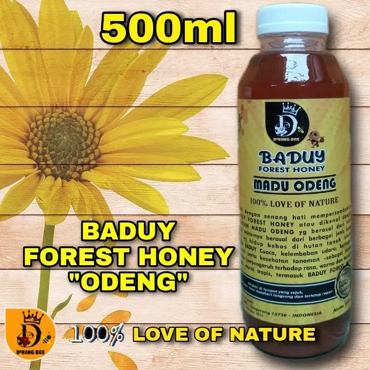 Madu Murni 500ml (685gr) - Madu Odeng Baduy - Baduy Forest Honey - Madu Hutan - Madu Asli