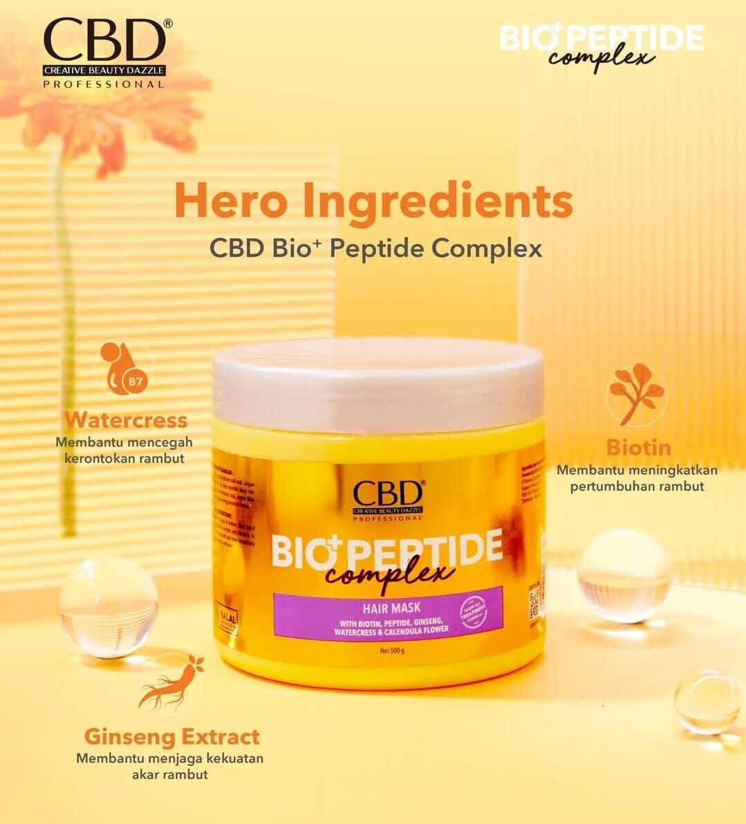 CBD BIO+PEPTIDE COMPLEX Shampoo / Conditioner 250ml. 