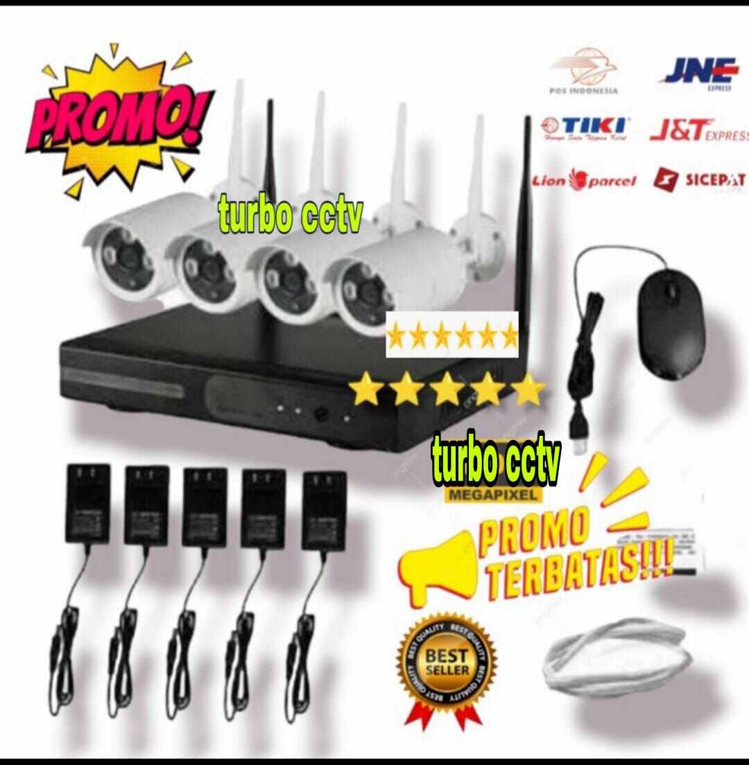 Paket cctv store wireless 4 channel