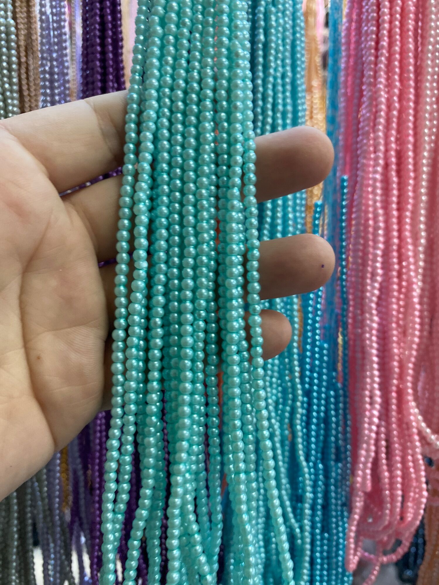 MUTIARA SINTETIS BERAT UKURAN 3 MM KILAU BAGUS PER RENTENG