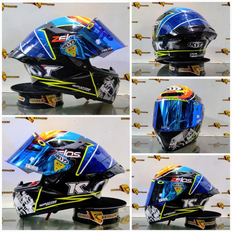 Helm Full Face KYT TT Course Xavier Simeon Paket Ganteng Original SNI-DOT Harga 1,350,250 rupiah*Gratis Ongkir