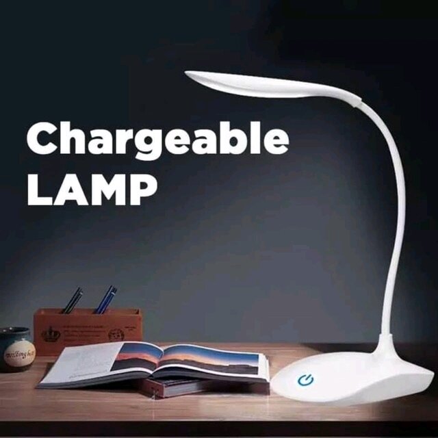 Lampu Belajar Cas Recharge Rechargeable Meja 14 LED 3 Mode Sentuh model 2 V801 kualitas bagus 100% real pict