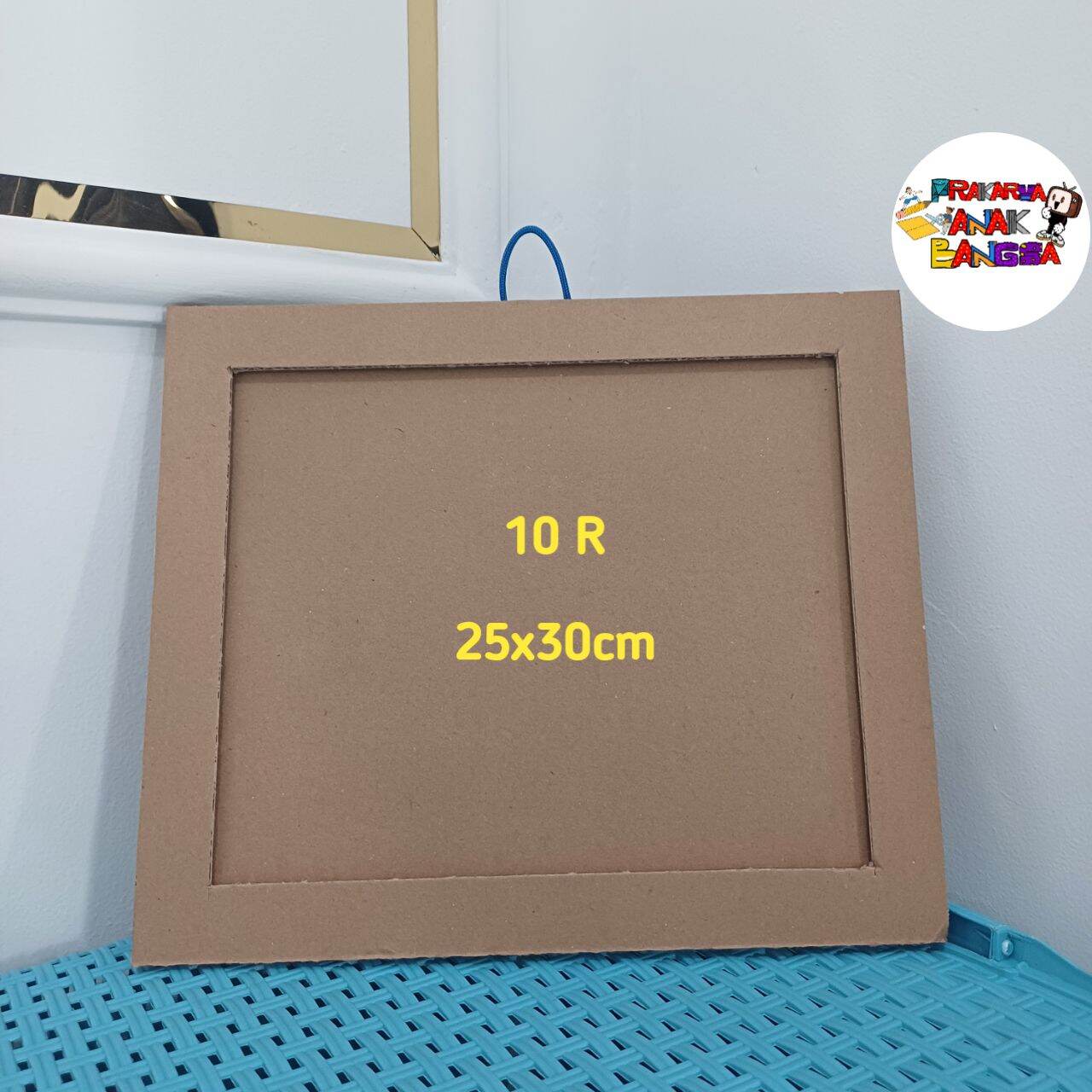 prakarya figura/bingkai/frame dari kardus bahan daur ulang