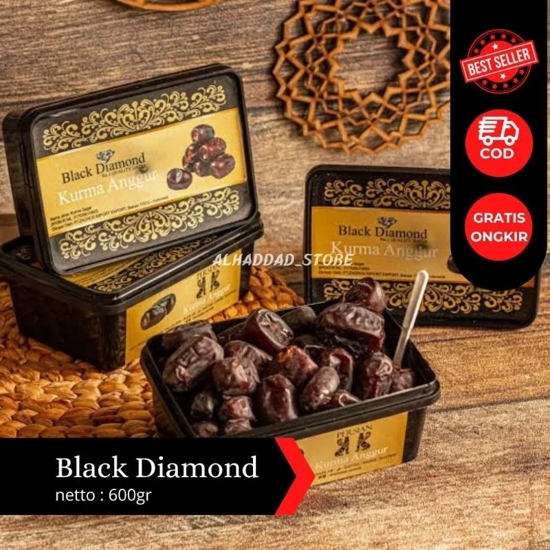 Kurma BAM Black Diamond | Kurma Anggur Premium Berkualitas - Kurma 550 gr