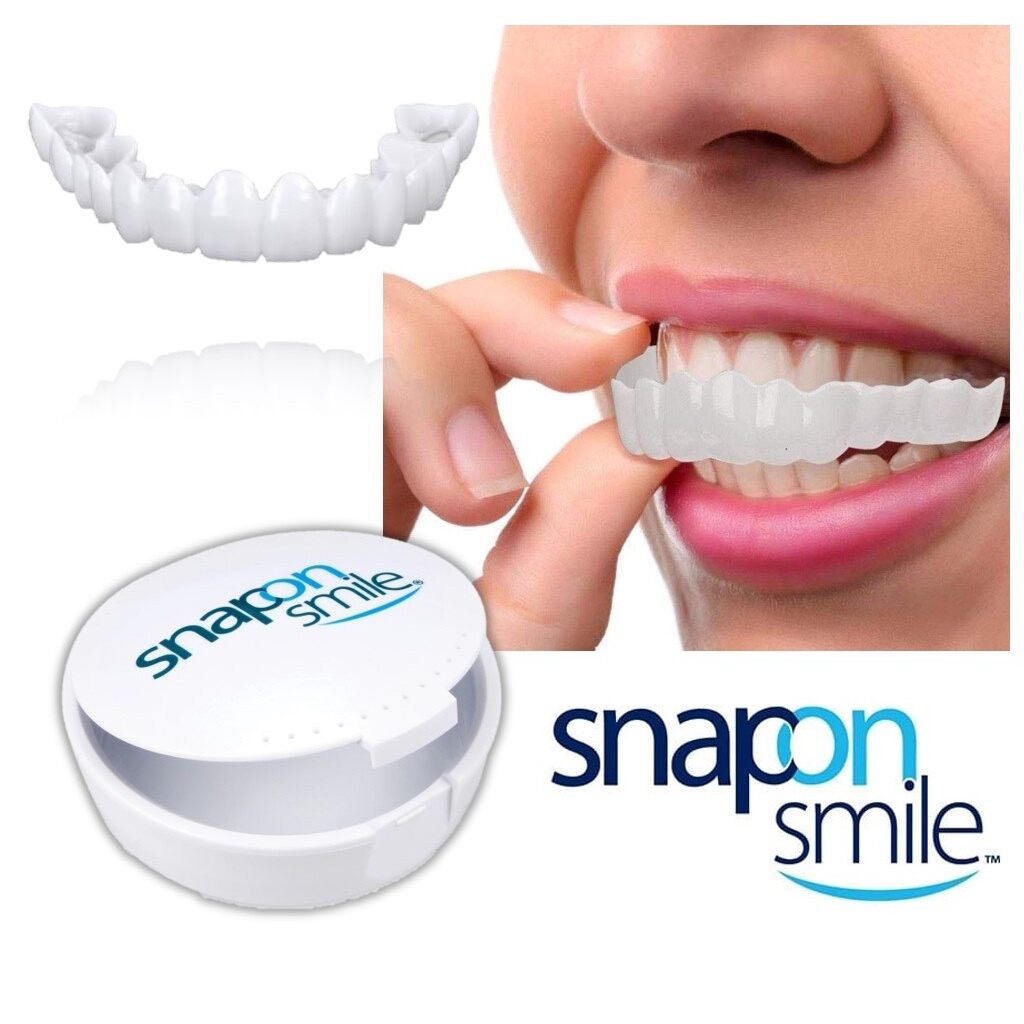 Snap On Smile Gigi Palsu 1 Set Atas Bawah Gigi Palsu Silikon