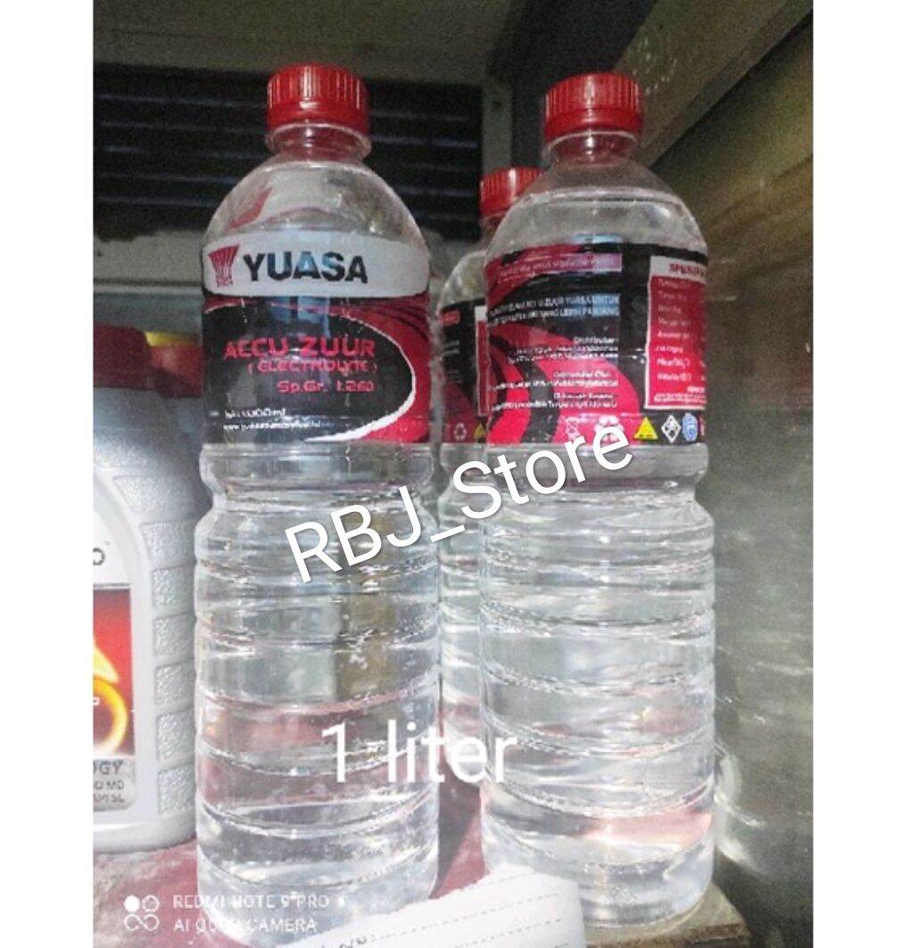 Air Aki Yuasa 1 Liter Merah Untuk Kuras Aki Lazada Indonesia 8325