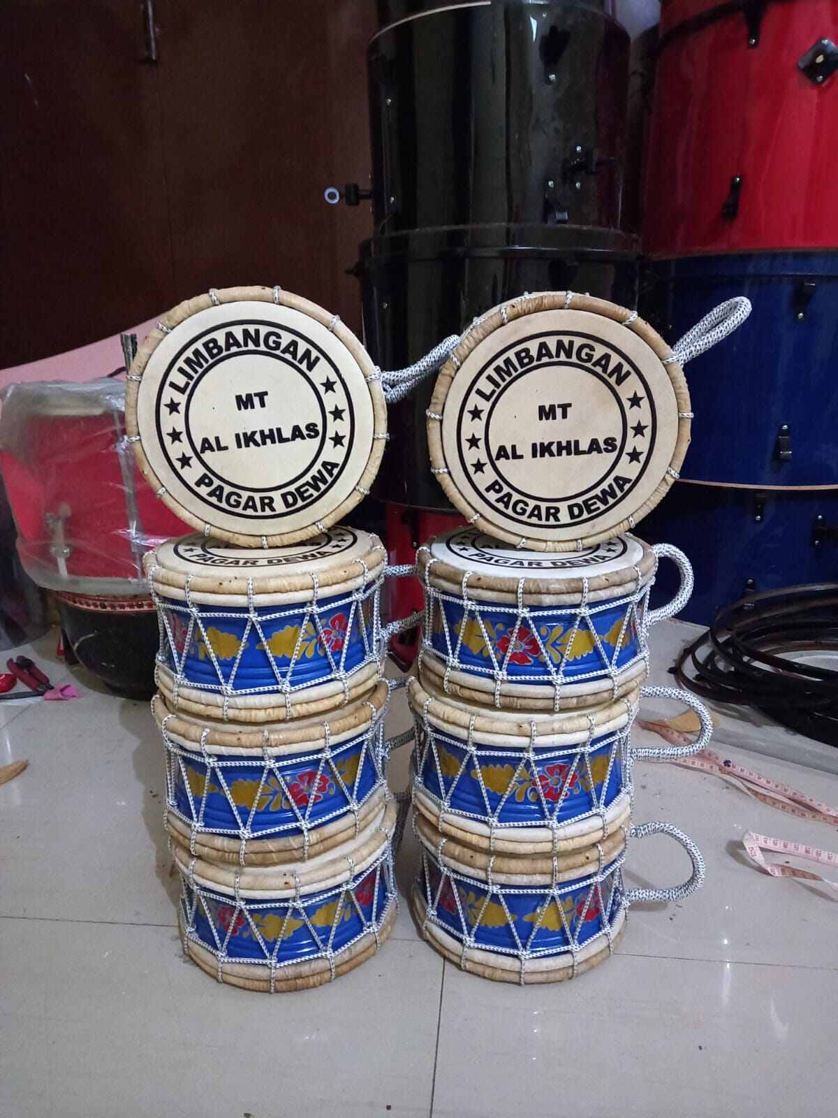 Rebana keplak QASIDAH MARAWIS 1 SET ISI 8 BIJI dan isi 4 BIJI