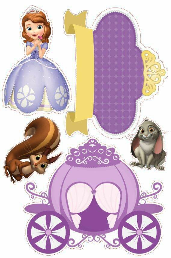 Topper cake kue Sofia the first putri Sofia free custom nama dan ucapan ...