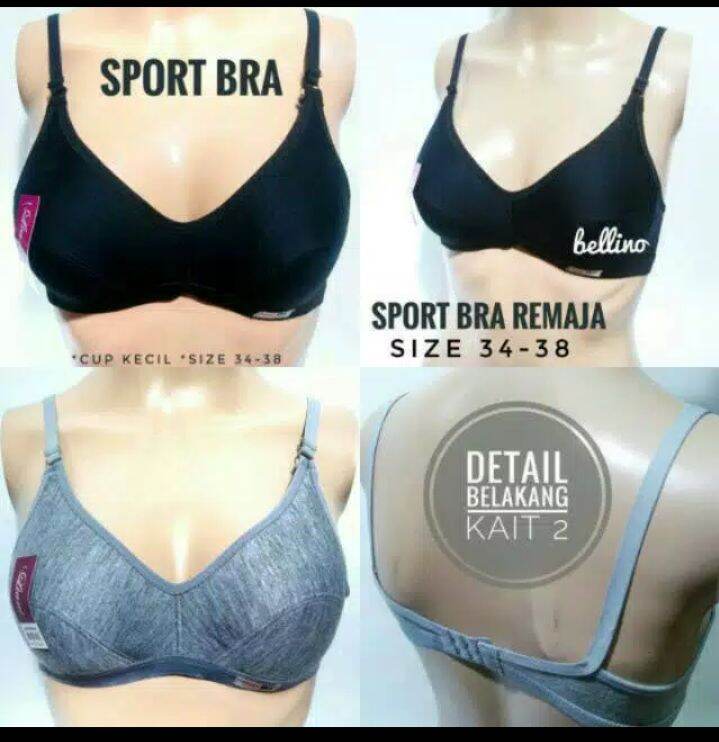 BH Sport, Sport Bra, Busa Tipis, ABG Remaja BOWEN polos, Bra Wanita