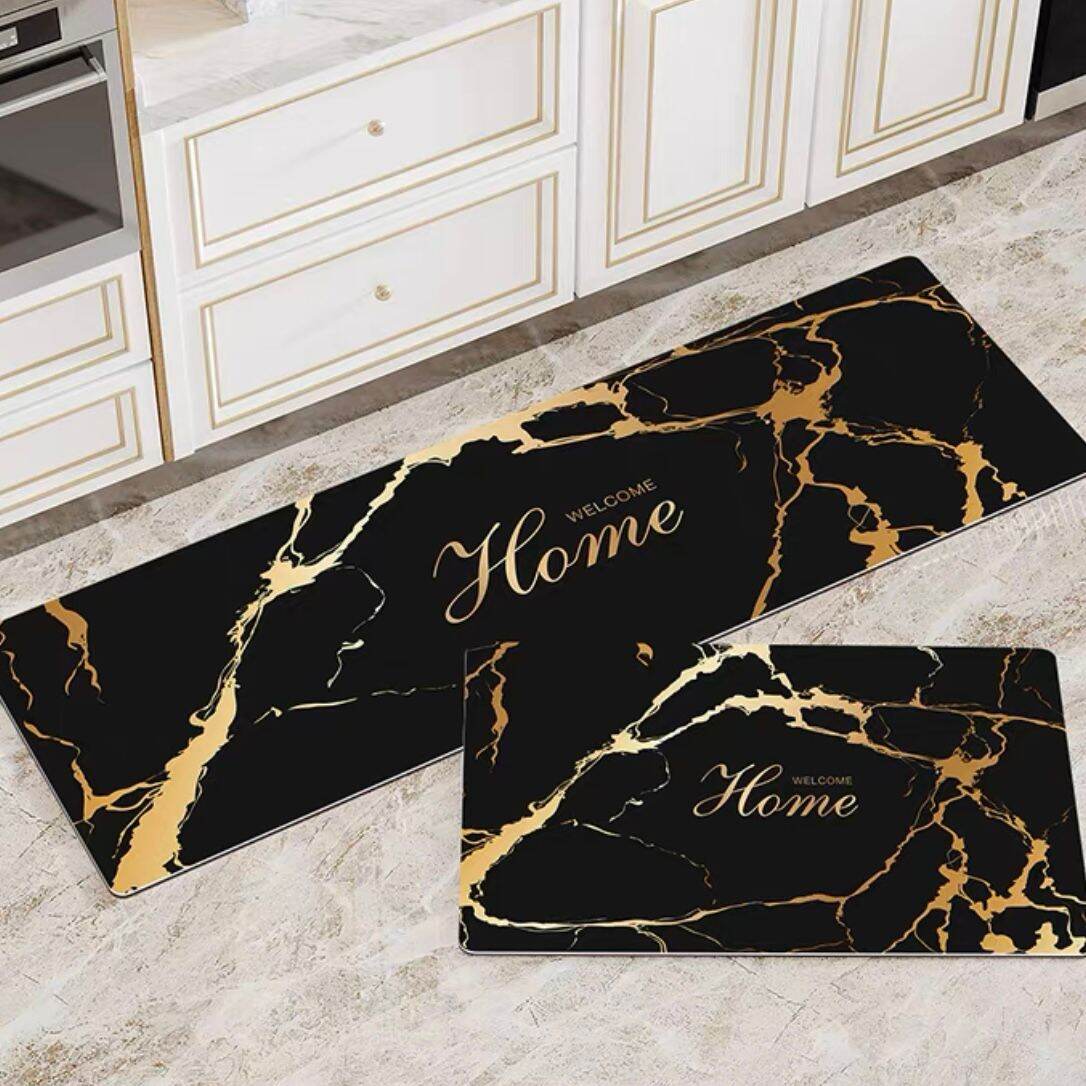 MULTI SHOPPE MOTIF BARU Keset Dapur Anti Slip 2in1 Karpet Dapur 1 Set 2pcs