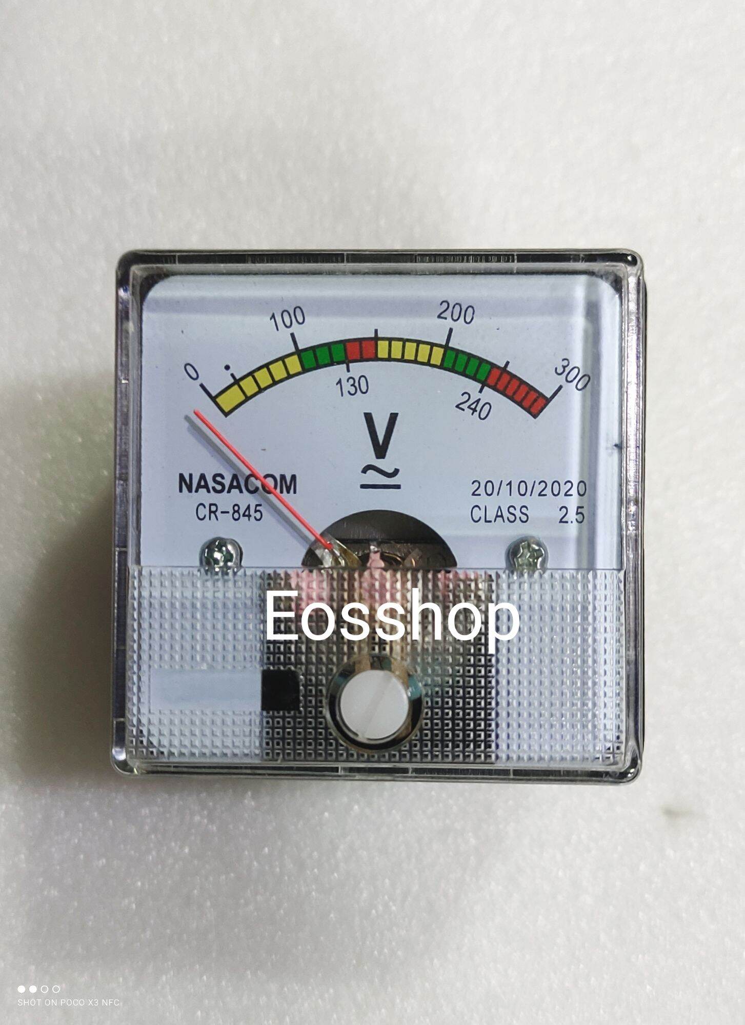Voltmeter colok 220v Volt Meter colok 220 v alat ukur tegangan listrik analog Lazada Indonesia