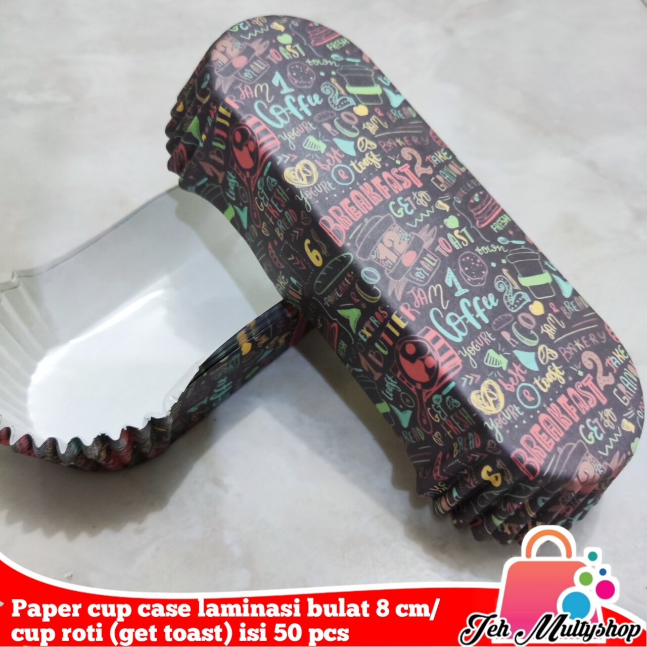paper cup case laminasi oval/cup roti get toast isi 50 pcs | Lazada ...