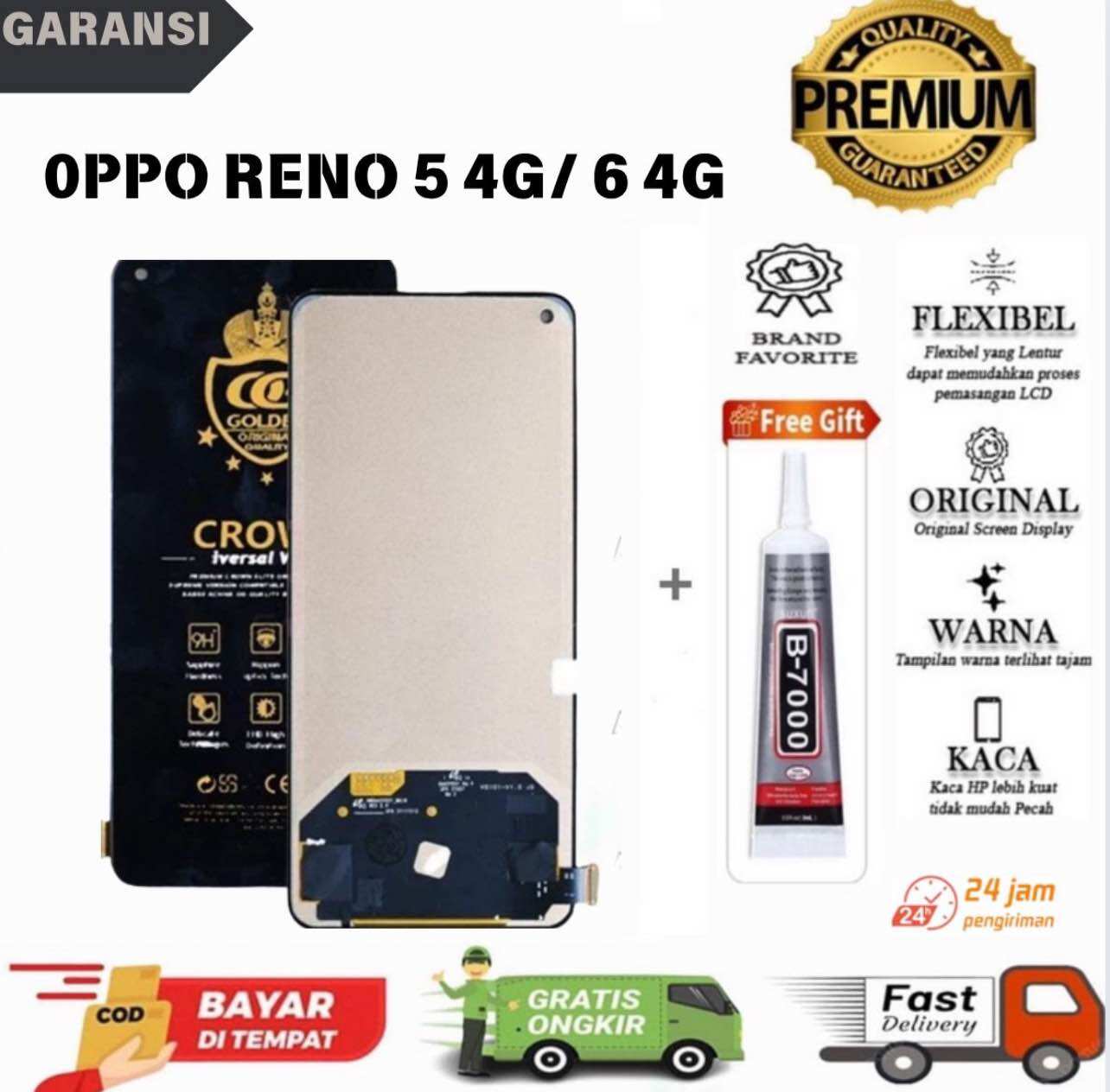 Oppo Reno 5lcd LCD TOUCHSCREEN OPPO RENO 5 4G/6 4G FULLSET ORIGINAL FREE LEM | Lazada ...