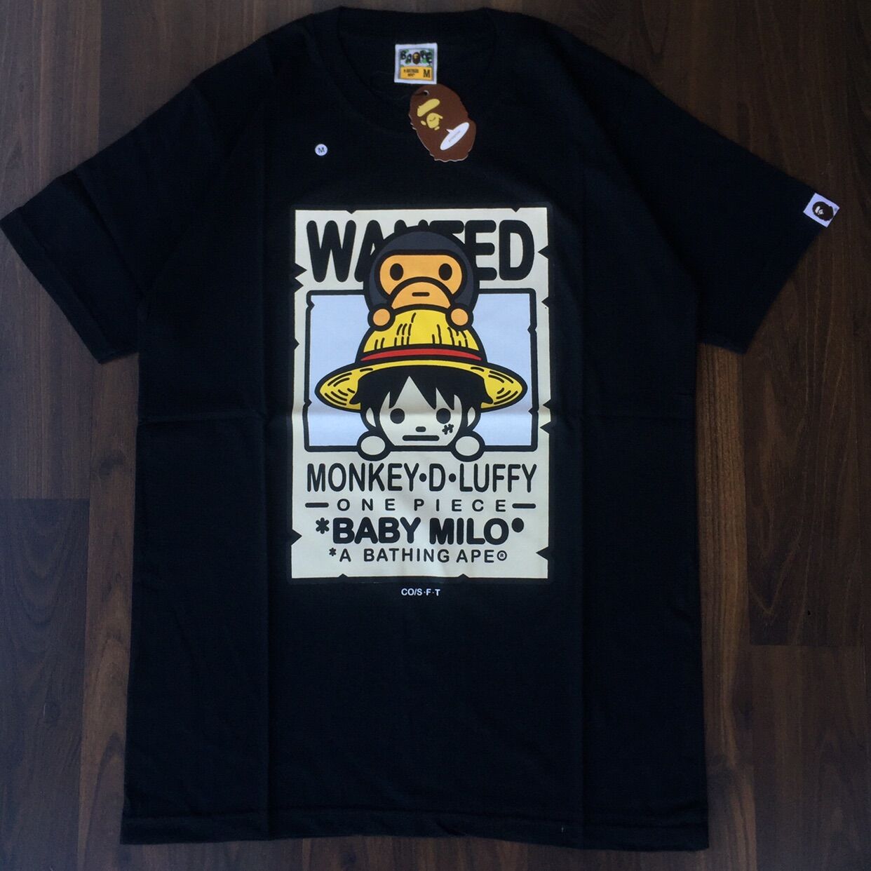 Bape x One Piece Baby Milo Luffi M