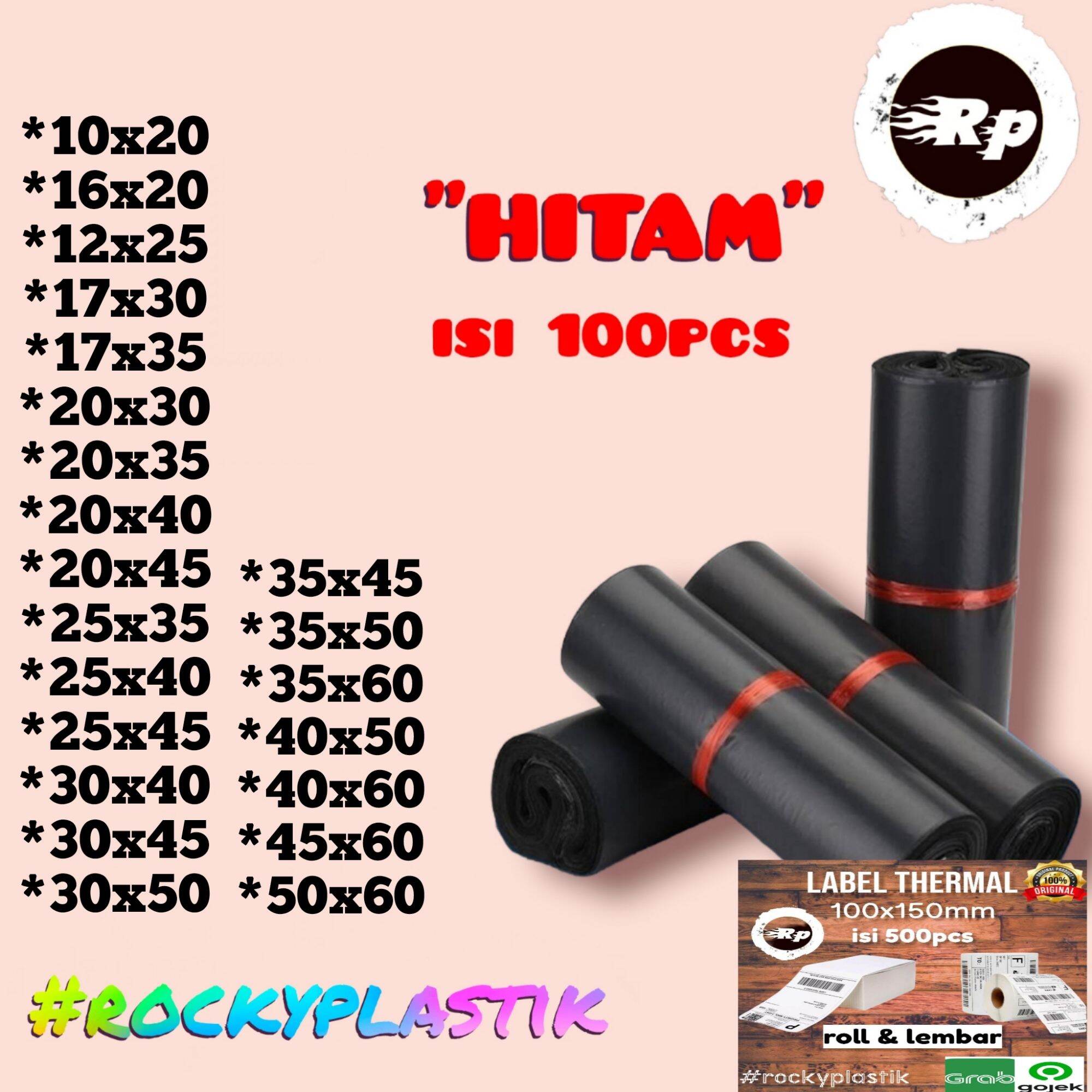 Plastik Polymailer HITAM Plastik Packing