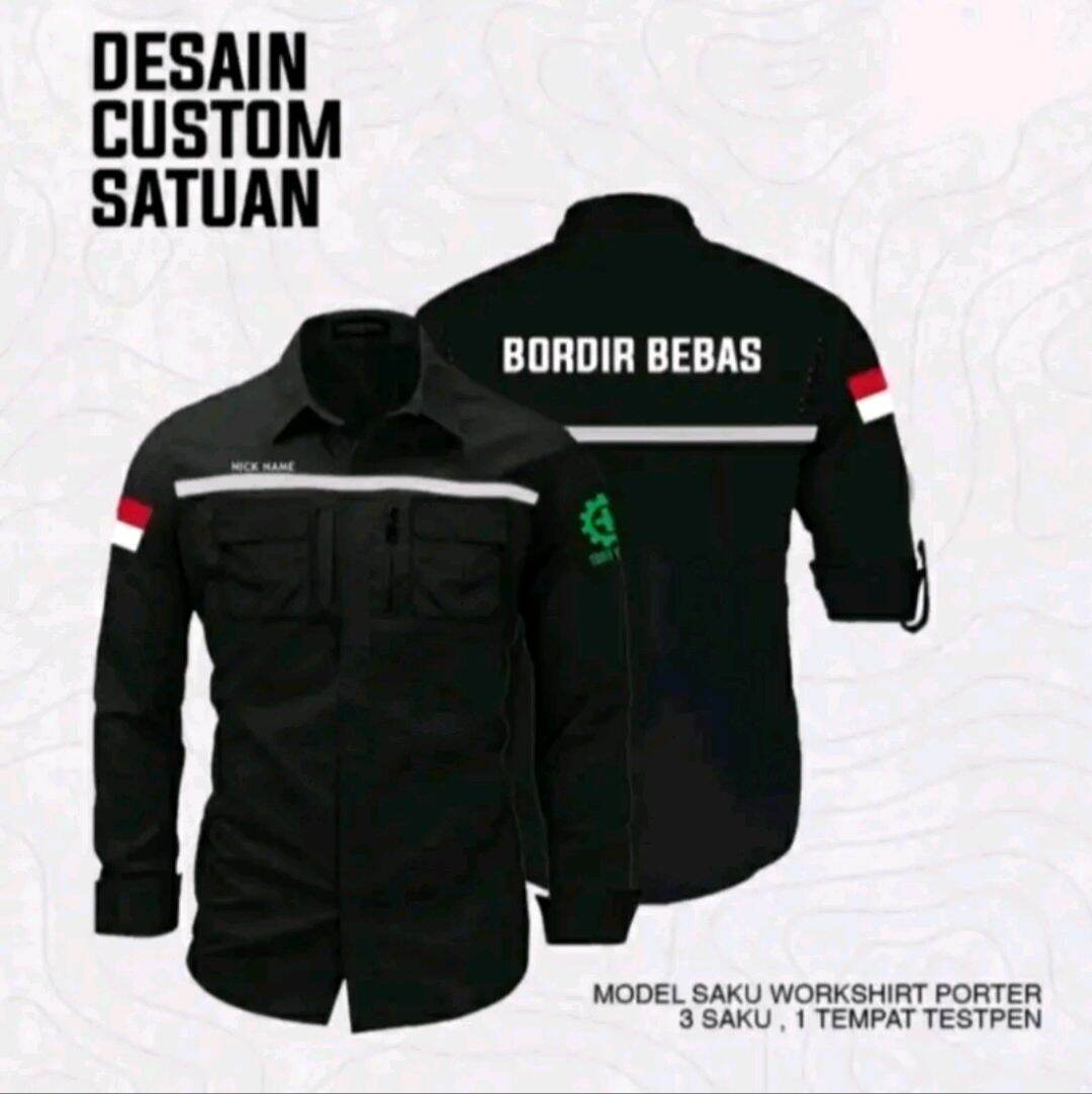 seragam safety seragam kerja tambang//baju proyek//baju lapangan ...