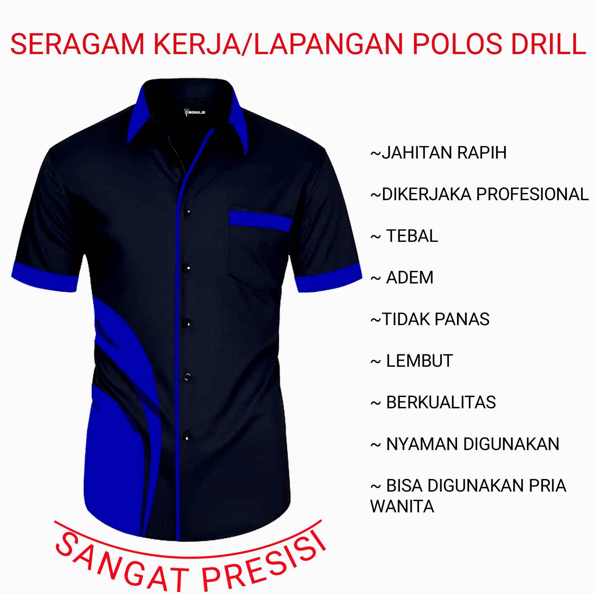 Baju seragam kerja / atasan seragam kerja/ kemeja seragam kerja