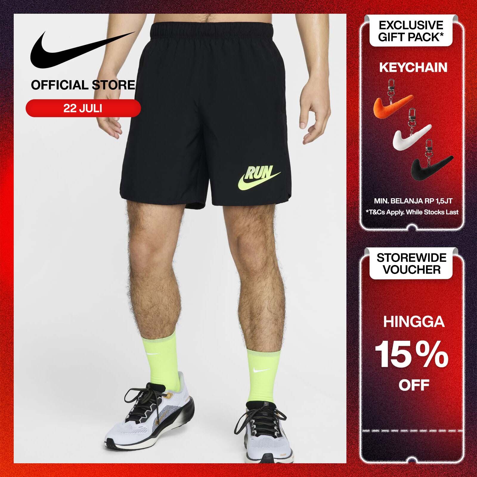 Celana Pendek Nike Unlined Running Shorts Nike Dri-FIT Celana - Main Image