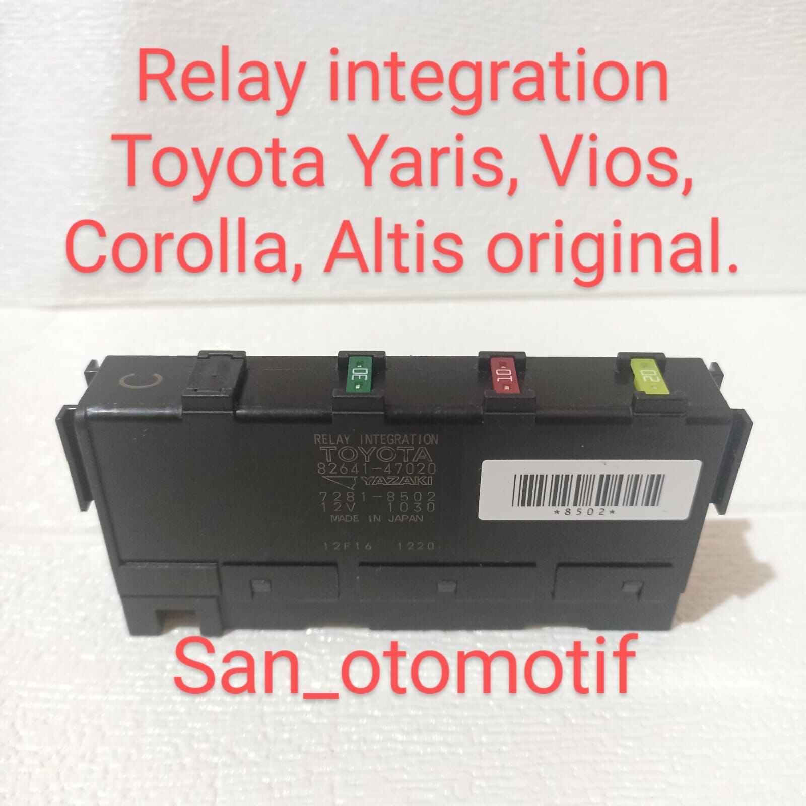 Relay integration Toyota Yaris Vios Corolla Altis original 8264147020