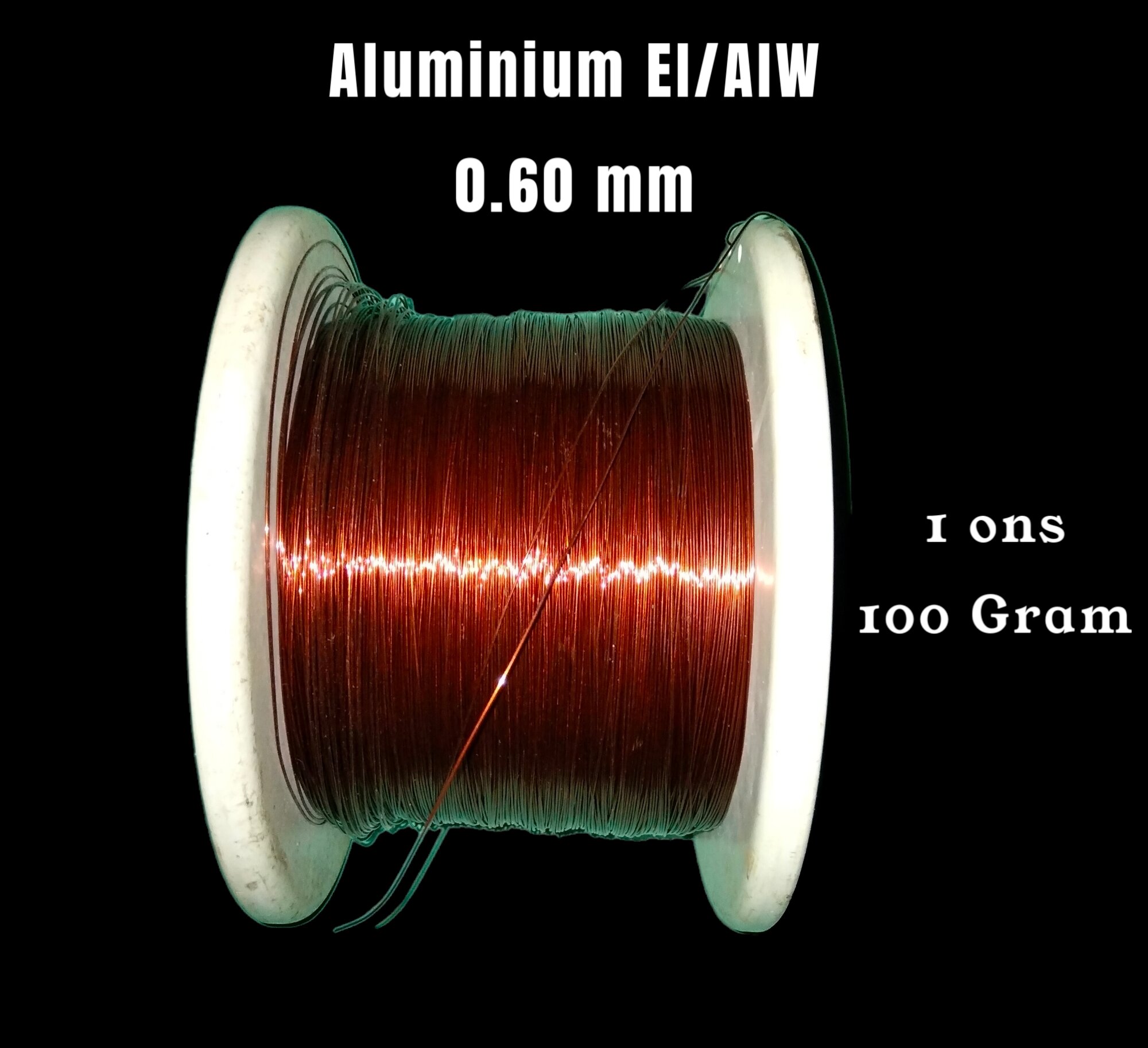 kawat email ALUMINIUM ECERAN 0.60 mm BOGOR. per 100 gram atau 1ons