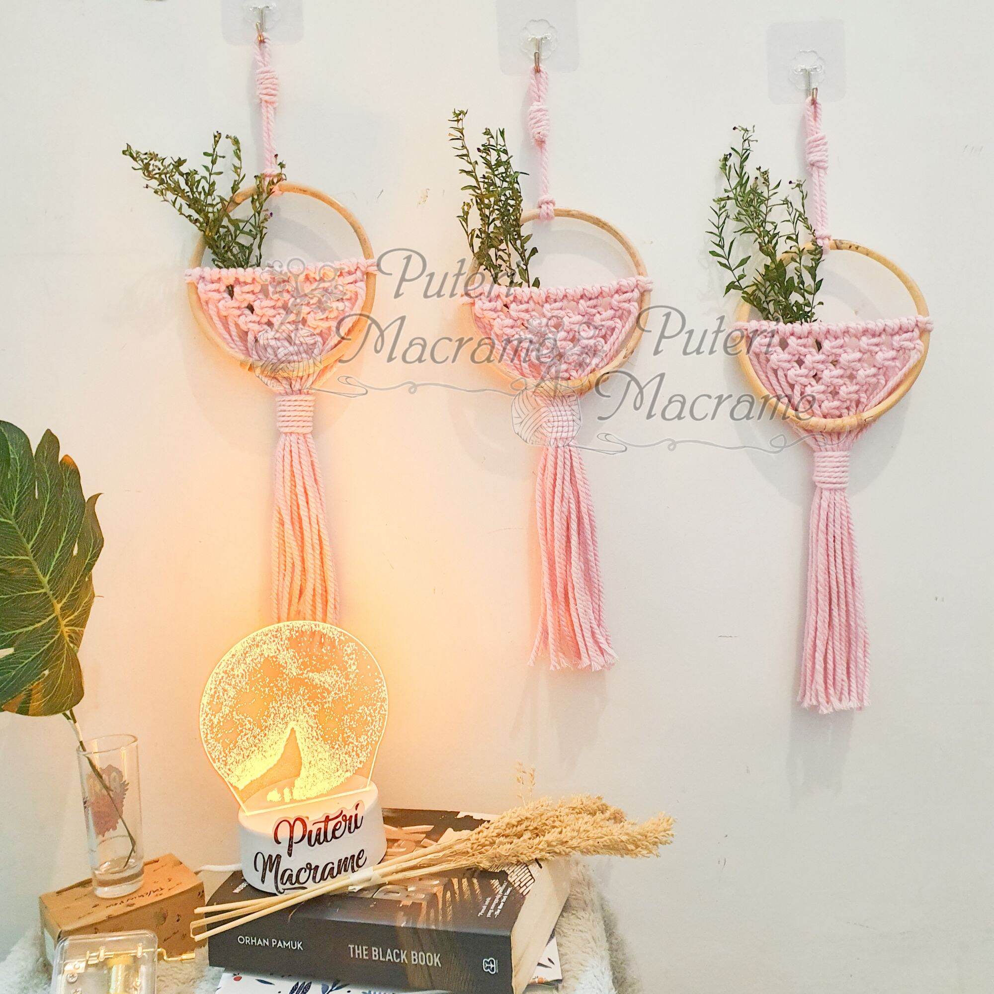 Hiasan Dinding Rotan Warna Aesthetic | Lazada Indonesia