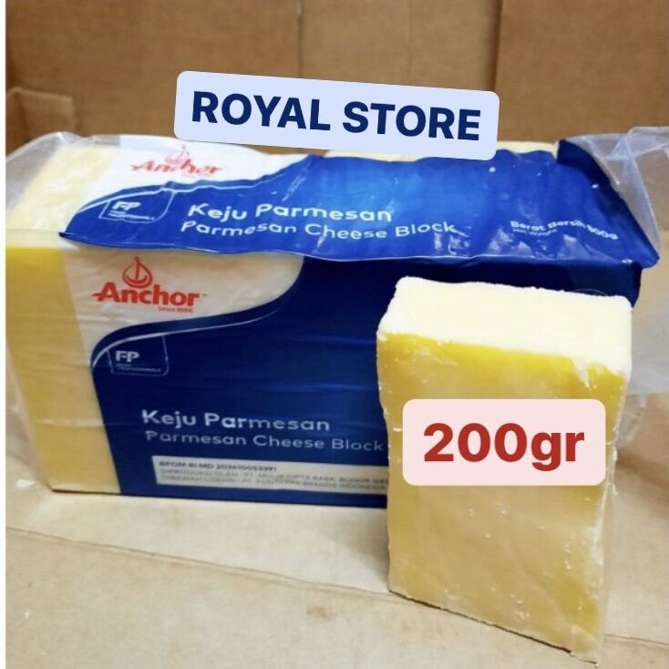 KEJU PARMESAN ANCHOR BLOCK KEMASAN 200gr/ GRATIS NGOKIR KEJU PARMESAN ...