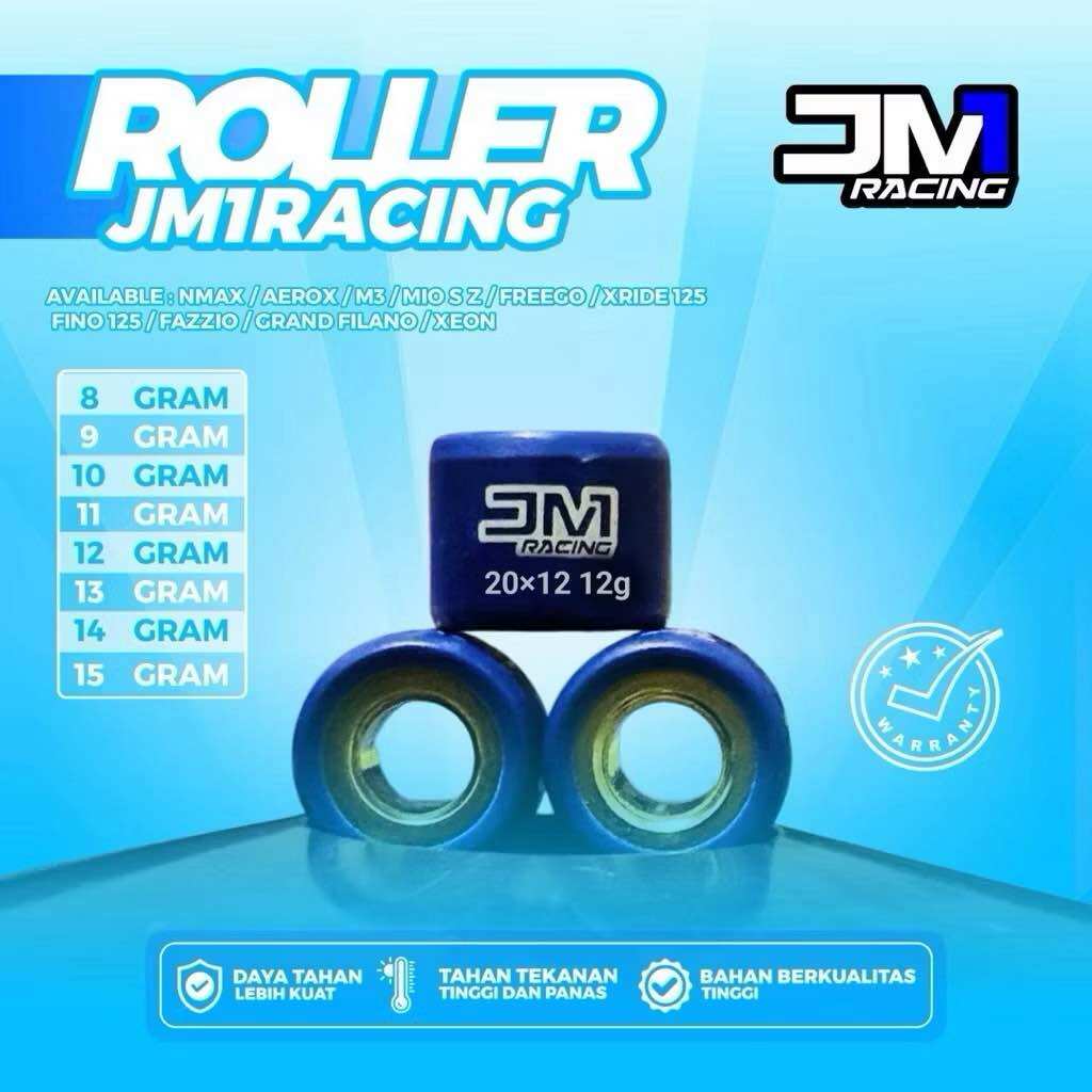 Roller jm1 racing mio mio J xride Fino karbu soul GT Fino 115 fi Mio soul sporty Mio smile Mio GT 7 8 9 10 11 gram original Harga 25,000 rupiah*Gratis Ongkir