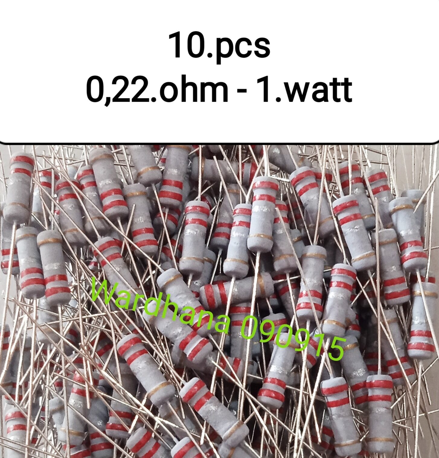 Resistor 0,22 ohm 1 watt Resistor 1 watt 0,22 ohm 10.pcs Lazada