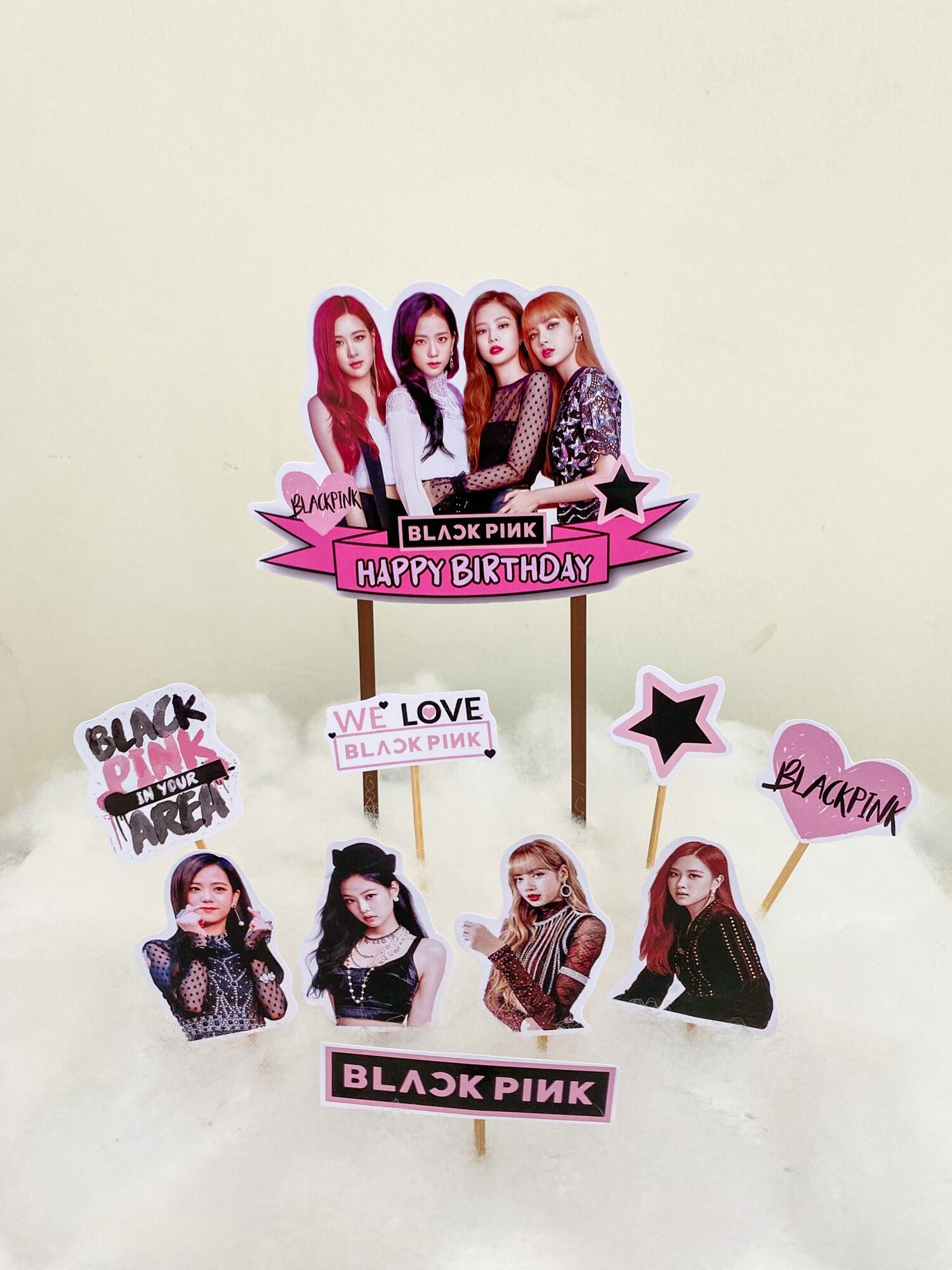 Topper Blackpink Cake Topper Blackpink Topper Kue Blackpink Hiasan Kue Blackpink Lazada