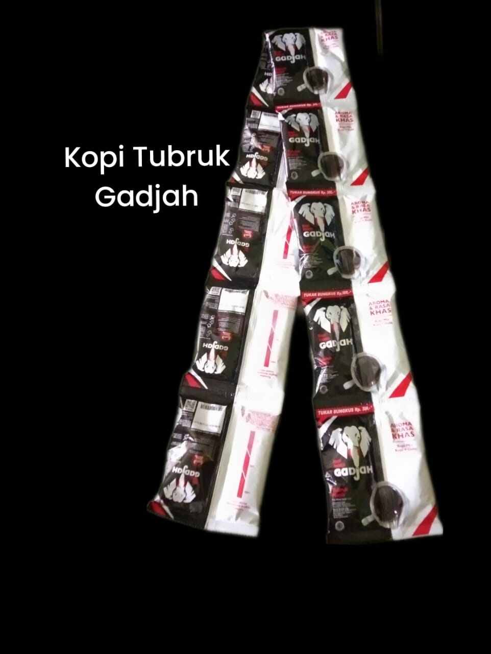 Kopi Gadjah Manis dan Halal MUI (Kopi+Gula Pisah) Isi 10 sachet dalam