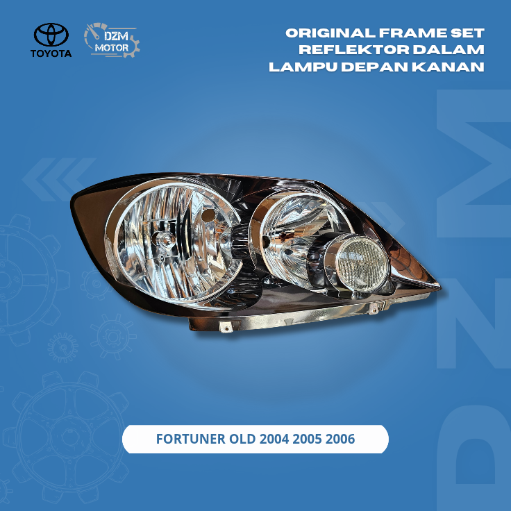 Original frame set inner reflector right front lamp Fortuner old 2004 2005 2006 Harga 275,000 rupiah*Gratis Ongkir