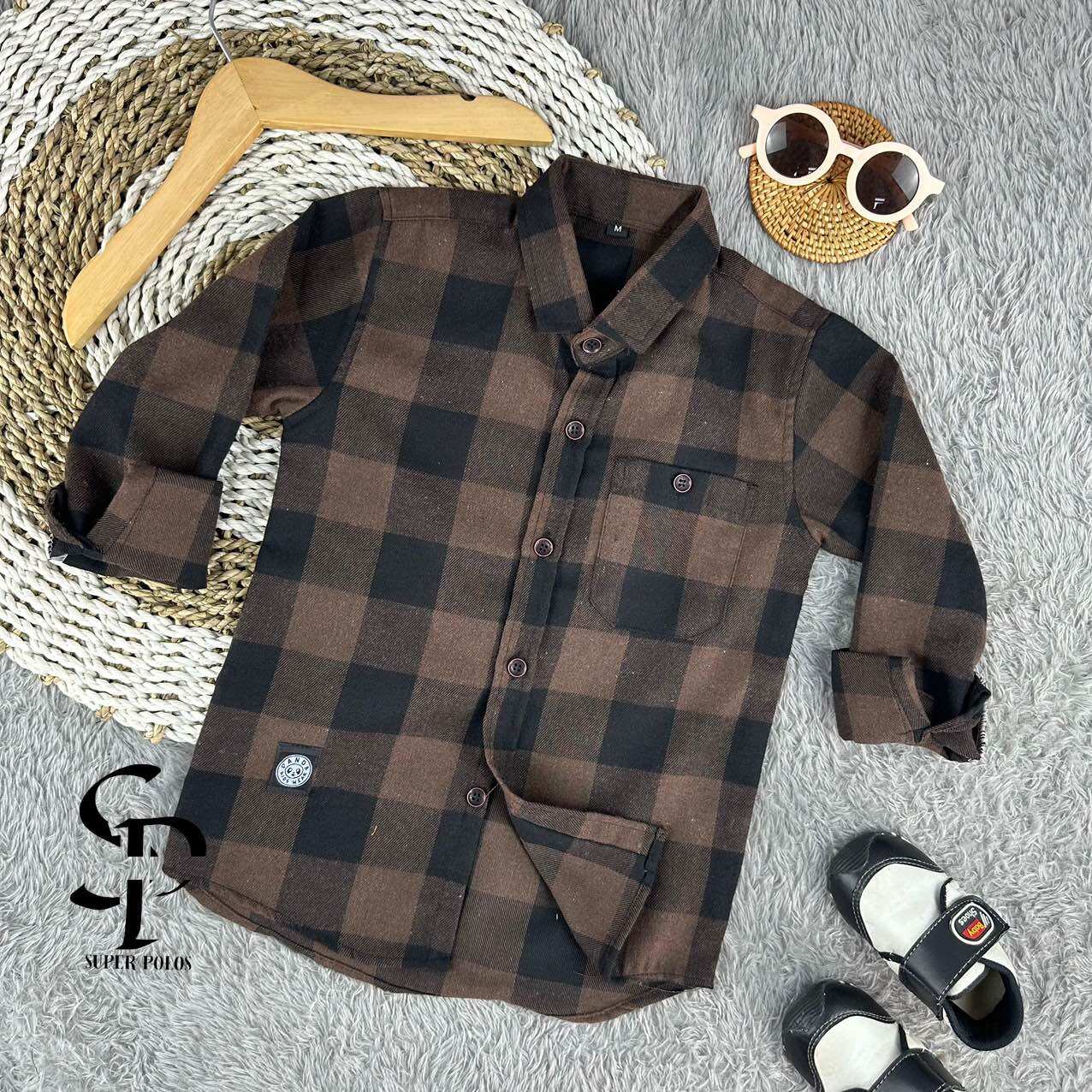 Kemeja Flanel Anak Laki Laki Usia3-13 Tahun / Kemeja Anak Flanel Lengan
