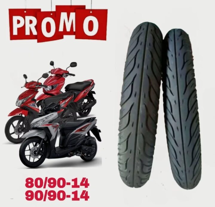 Ban Matic tubles 70/90, 80/80, 80/90, 90/90 ring 14 beat Mio Vario DLL Harga 25,000 rupiah*Gratis Ongkir