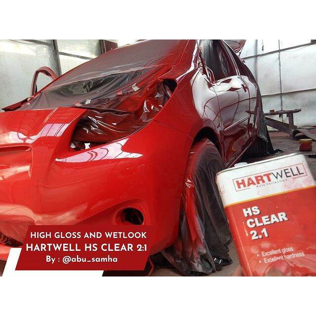 clear coat hartwell HS PU 2K 21 high solid clear coat pernis 1.5 liter