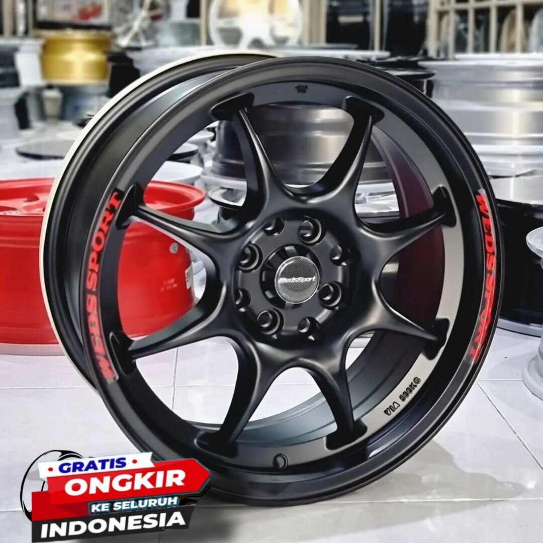 Velg Mobil Brio Jazz City Freed Swift Yaris Mobilio Ring Tc Wedssport Black Lazada Indonesia