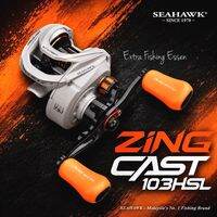 Reel BC SEAHAWK ZING CAST 103HSL Drag Clicker Berbunyi ZING (Hi Speed Ratio)